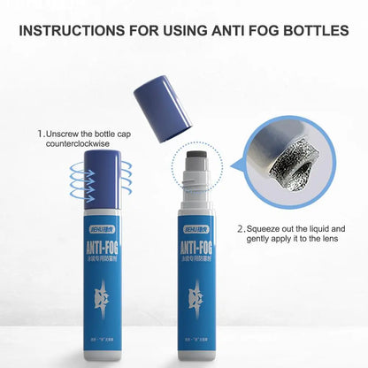 Anti-Fog Lens Cleaner - 10ml Solid Solution for Swim Goggles & Diving Mask Fog Prevention