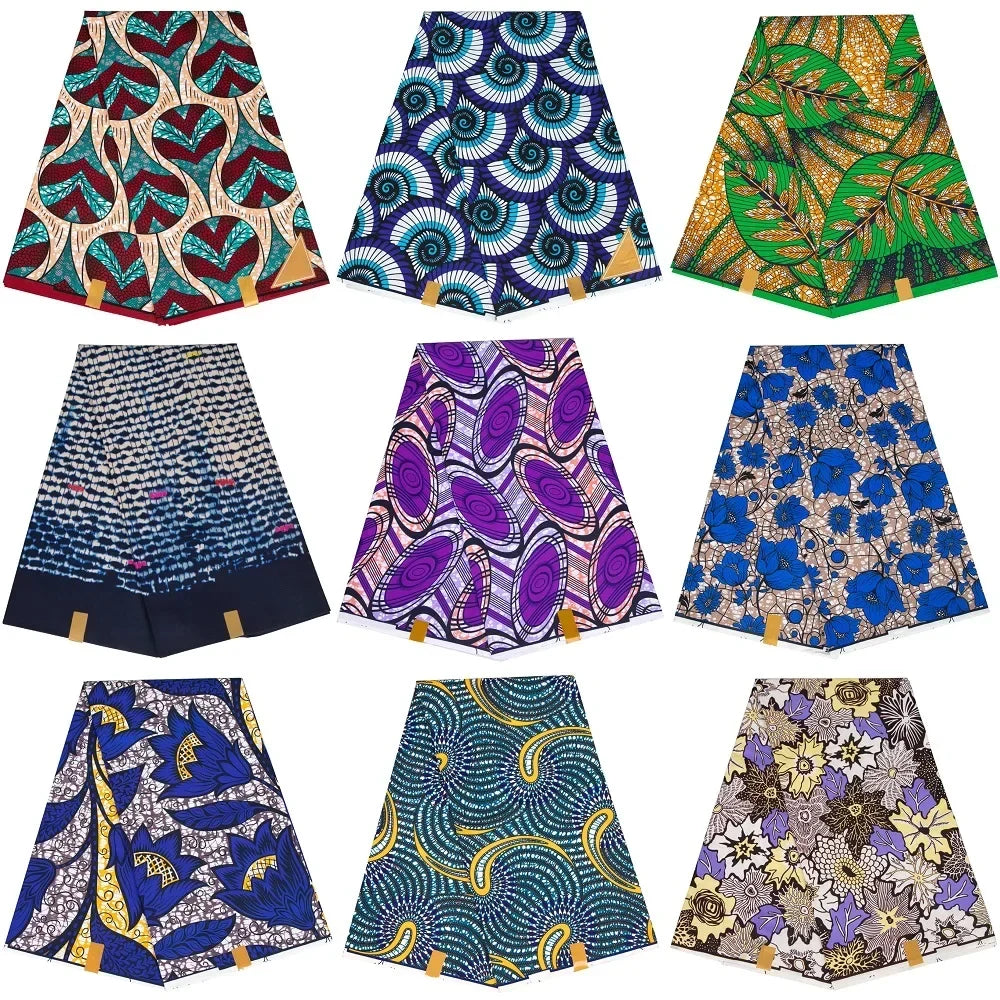 African Print Ankara Fabric - Traditional Party and Wedding Sewing Cloth