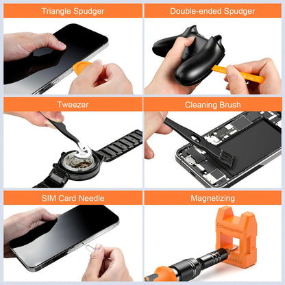 115-in-1 Precision Screwdriver Set - Multi-Bit Repair Tool Kit for iPhone Android Computer Watch and Electronics