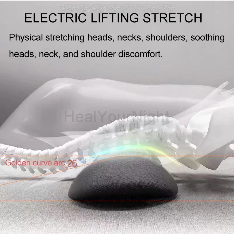 Electric Waist Pillow – Heated Vibrating Sleep Pad for Lumbar Support & Pain Relief
