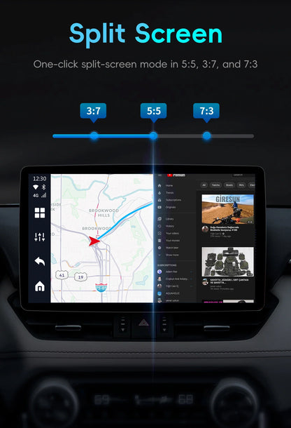 OTTOCAST P3 Android AI Box – Wireless CarPlay & Android Auto with HDMI Output, Built-in GPS, YouTube & Netflix for Car