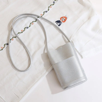 Luxury PU Leather Phone Bag - Custom Letter Crossbody Shoulder Purse for Women’s Fashion Travel & Daily Use