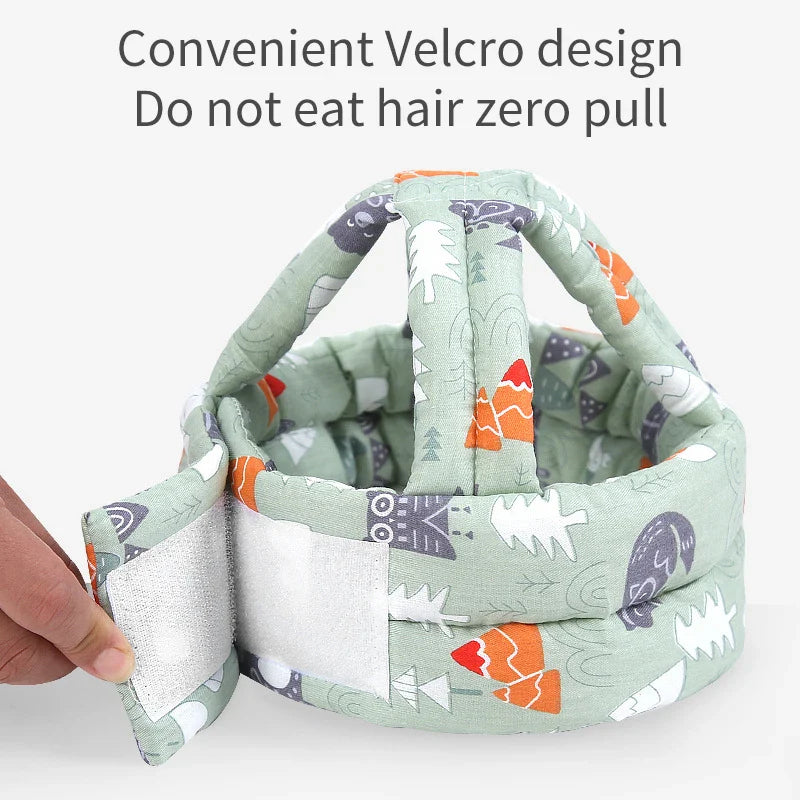 Baby Safety Helmet: Soft Comfortable Head Protection Hat - Adjustable Crash Cap for Head Security, Protective Headgear