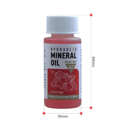 60ML Bicycle Brake Mineral Oil – High Performance Hydraulic Disc Brake Lubricant for Shimano Mountain & Road Bikes