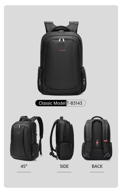 Lifetime Warranty Men’s Laptop Backpack – Anti-Theft Travel & School Bag for 14-17.3 Inch Laptops, Male Knapsack