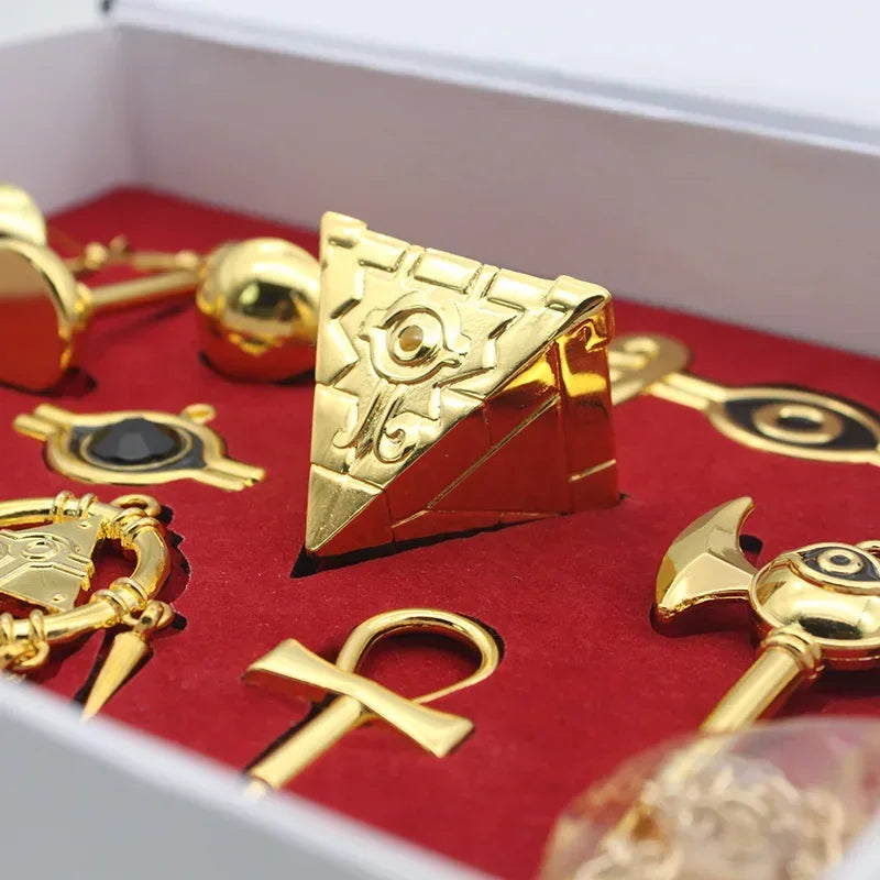 Yu-Gi-Oh! Millennium Treasures Necklace Set - Muto Yugi Golden Cosplay Emperor Key Collectible Gift