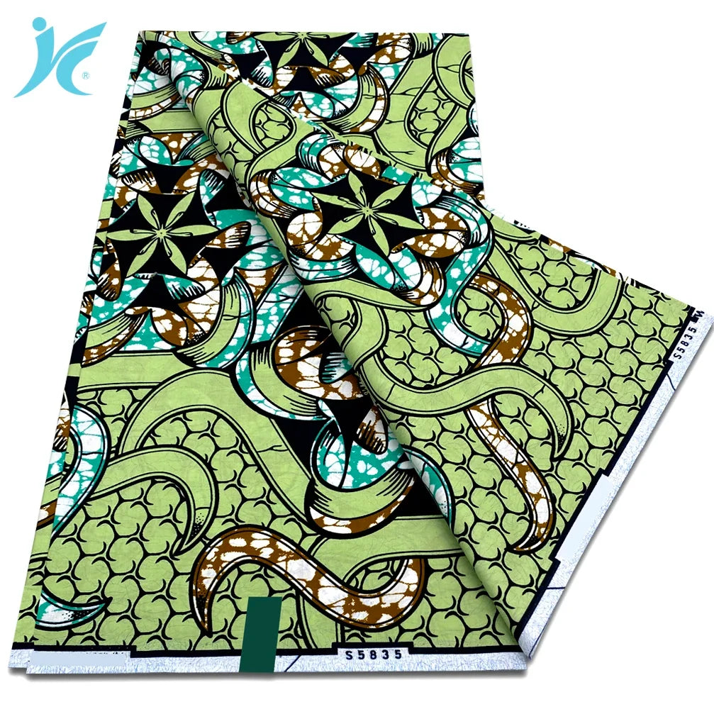 African Real Wax Print Fabric - 100% Cotton Ankara Sewing Material Wholesale Quality