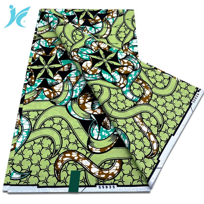 African Real Wax Print Fabric - 100% Cotton Ankara Sewing Material Wholesale Quality