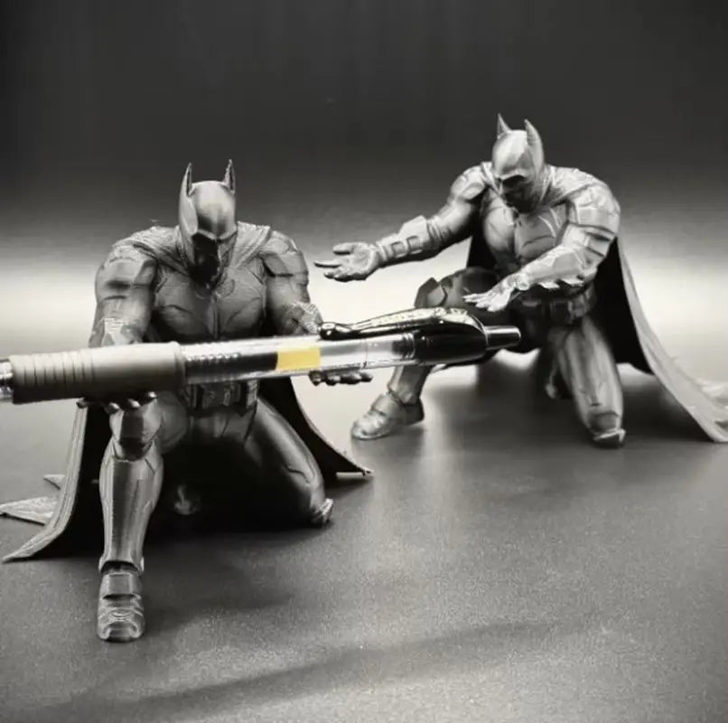 3D Printed Bat Pen Holder - Personalized Desktop Stationery Organizer & Fun Office Decor