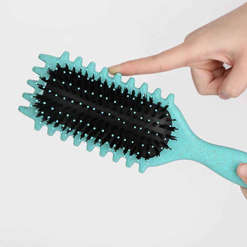 Salon Curly Hair Styling Brush – Detangling & Shaping Tool for Men’s and Women’s Curls