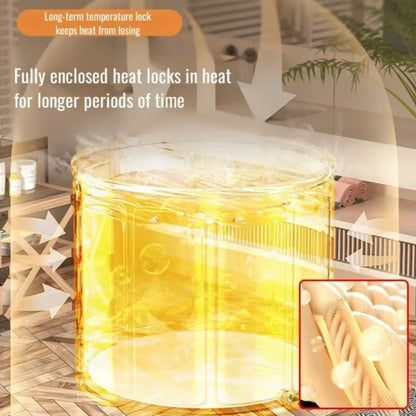 Foldable Portable Bath Tub – Thickened Full-Body Bathtub for Children & Adults, Long-Term Temperature Lock