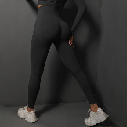 High Waist Women’s Yoga Leggings – Seamless Push-Up Fitness, Running & Gym Pants with Hip Lift and High Elasticity