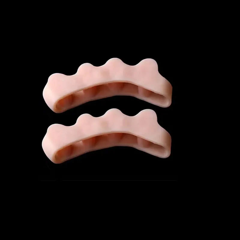 2Pc Silicone Toe Separator — Foot & Toe Spreader for Hallux Valgus, Bunion Correction & Toe Straightening