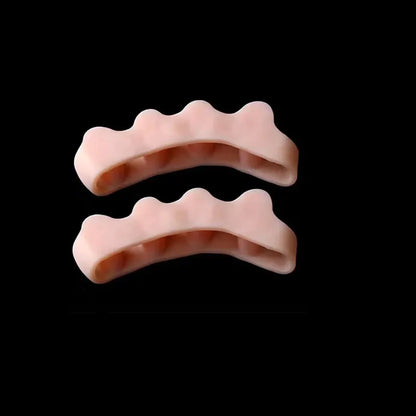2Pc Silicone Toe Separator — Foot & Toe Spreader for Hallux Valgus, Bunion Correction & Toe Straightening