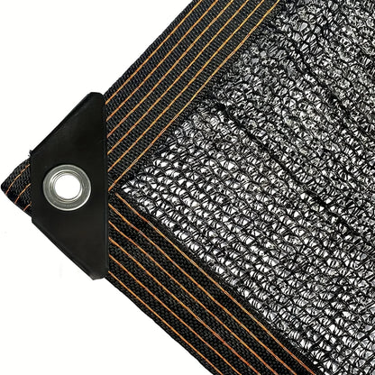 Black Shade Cloth Cover - UV Sunblock Mesh Net with Grommets for Pergola, Greenhouse, Garden & Patio Canopy