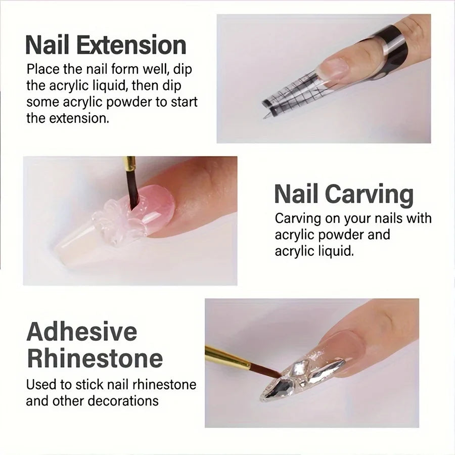 75ml Professional Acrylic Nail Monomer - Unscented Liquid for Nail Extensions & Salon Quality Manicure System