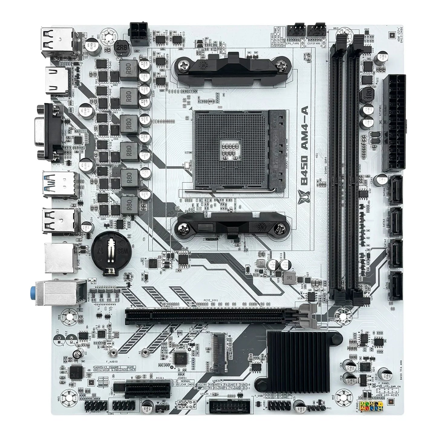 MACHINIST B450 Motherboard - AMD AM4 Mainboard with Dual-Channel DDR4 & M.2 NVME Support for Ryzen 5500/5600/5600G CPU