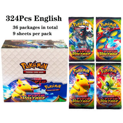 324pcs Pokemon TCG Booster Box - Sword & Shield Fusion Strike Trading Card Packs Display Set with 36 Booster Packs