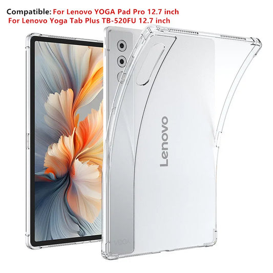 Lenovo YOGA Pad Pro 12.7" 2025 Tablet Case – Thickened Soft Airbag TPU Transparent Protective Cover (TB-520FU)