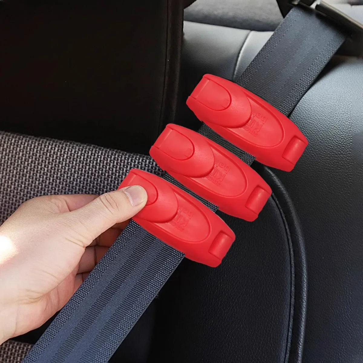 Car Seat Belt Buckle Clips - Shoulder & Neck Pressure Relief Seatbelt Adjuster (1-4 Pack)
