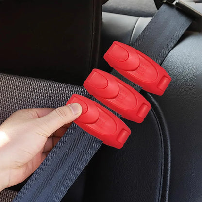 Car Seat Belt Buckle Clips - Shoulder & Neck Pressure Relief Seatbelt Adjuster (1-4 Pack)