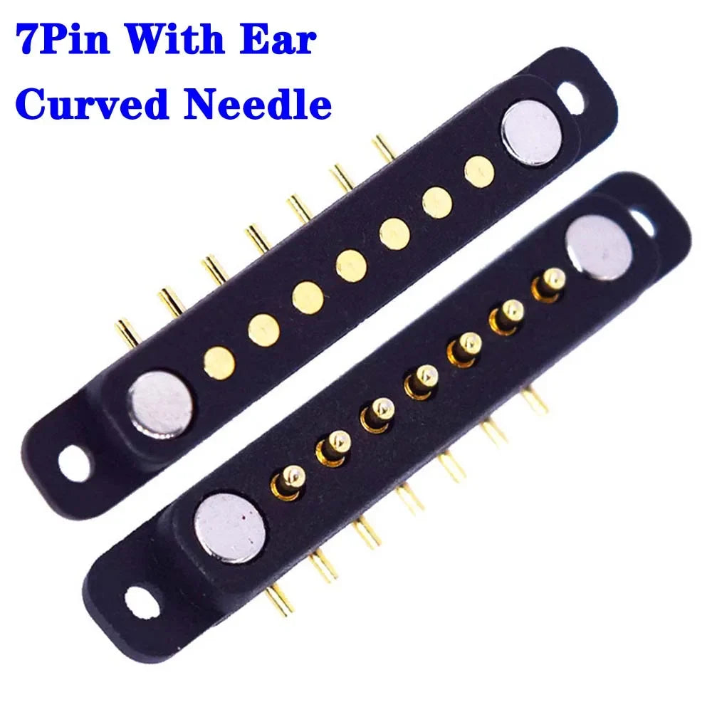 Magnetic Pogo Pin Connector - 2-10 Pin Spring Loaded Male Female DC Power Socket with 2.54/4.0/2.8mm Pitch