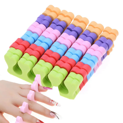 50 Pairs Soft Toe Separators – Flexible Heart Shape Nail Art & Pedicure Tools for Manicure Practice & Foot Care Support