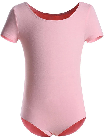 Girls Basic Short Sleeve Ballet Dance Leotard – Team Practice Dancewear