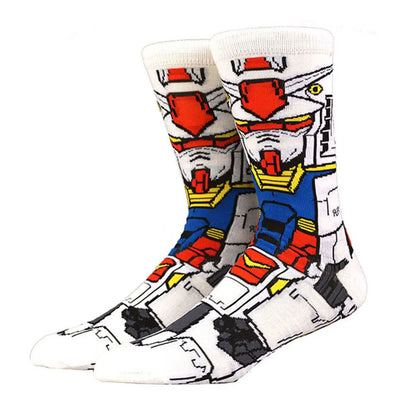 BANDAI Cartoon Anime Crew Socks for Men & Women – Hip Hop Street Fashion Funny Novelty Casual Cotton Socks, Cute Anime Style Unisex Socks