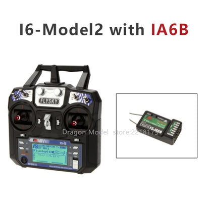Flysky FS-i6 2.4G 6CH RC Transmitter — Compatible with FS-iA6 / FS-iA6B Receiver for Quadcopter DIY Drones
