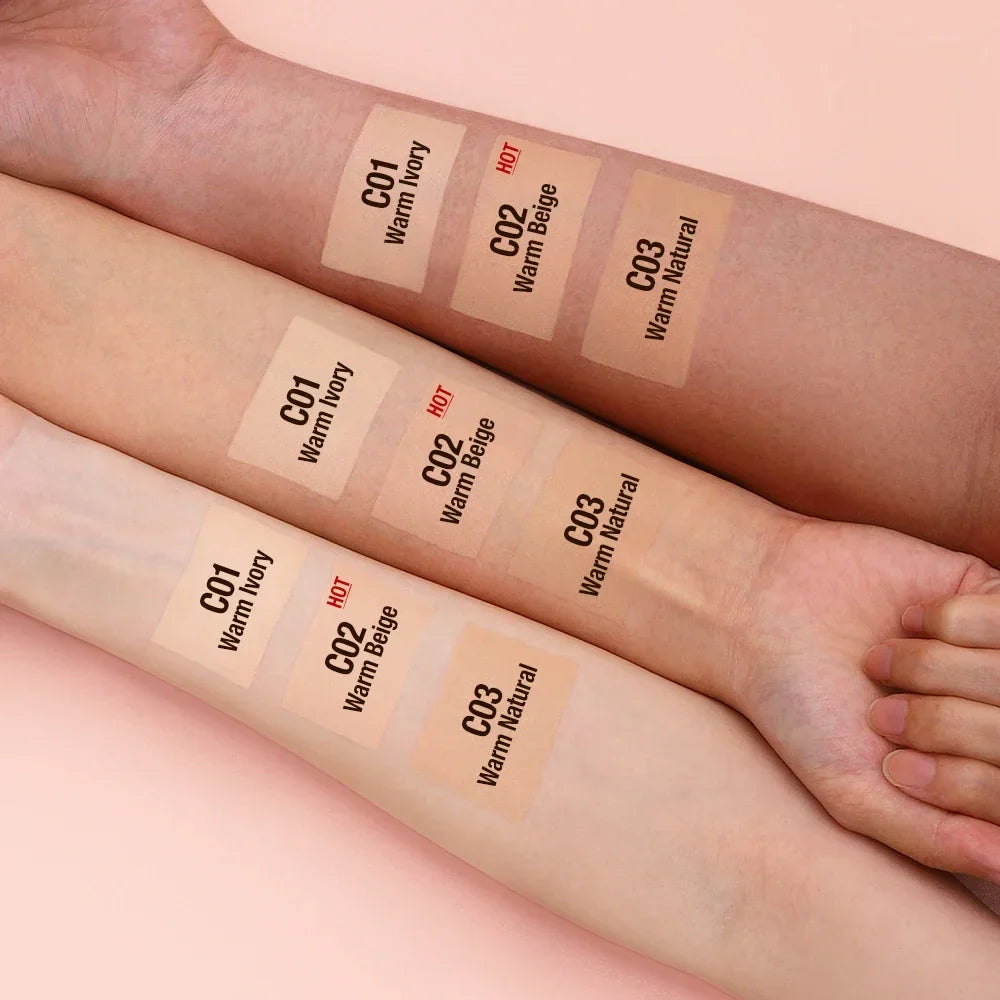 O.TWO.O Liquid Foundation Cream – 30ml High Coverage Waterproof Makeup Base with SPF30 Concealer