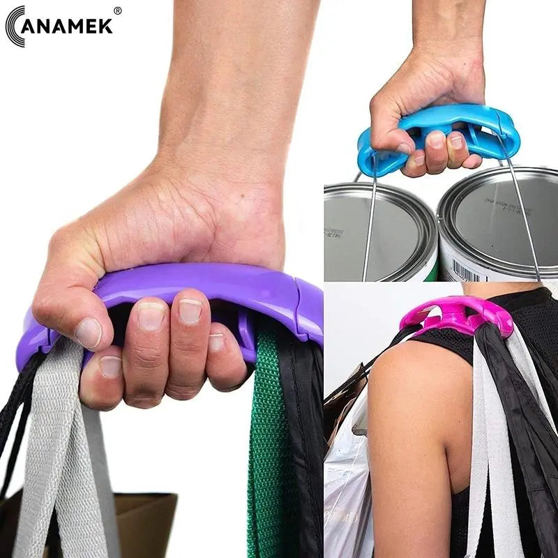 Comfort Grip Portable Grocery Bag Holder: Easy-Carry Handle for Shopping Comfort