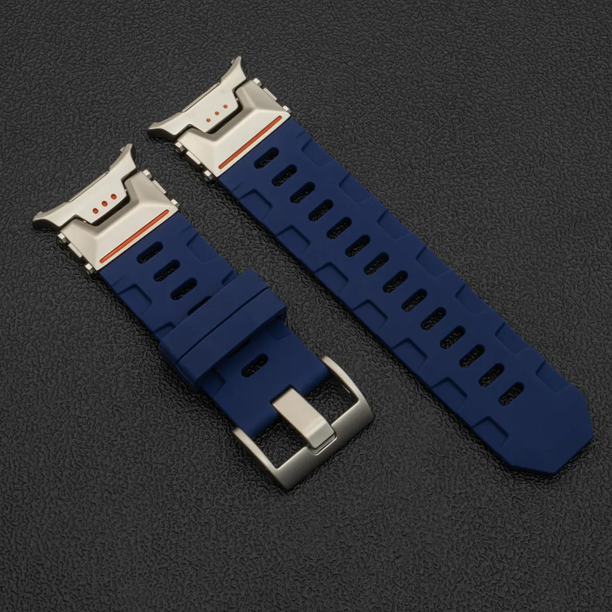 Soft Silicone Loop Strap for Samsung Galaxy Watch Ultra 47mm – Luxury Sports Band with Curved End for Men