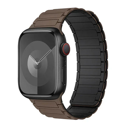 Magnetic Silicone Sports Band for Apple Watch — Fits Ultra 2 (49mm) & Series 9/8/7/6/5/4/SE/3 (38–45mm)