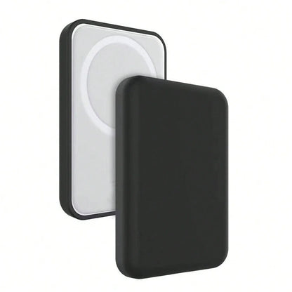 Black TPU Charging Case - Protective Cover for Apple MagSafe Wireless Power Bank