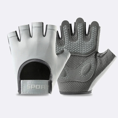 Unisex Sports & Fitness Gloves – Semi-Finger, Breathable, for Training, Kettlebells, Cycling & Wrist Support