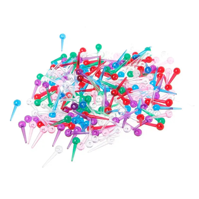 200pcs Plastic Safety Push Pins – Thumbtacks for Dressmaking, Scarf, Tailor & Office Use