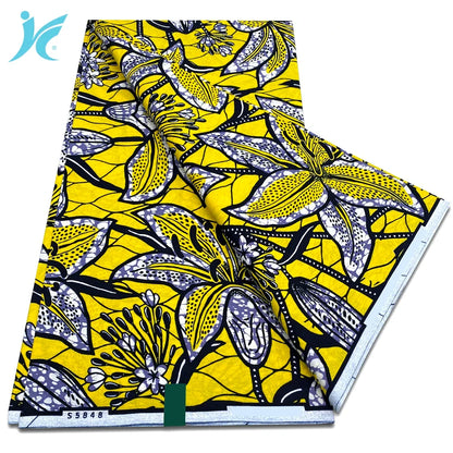 African Real Wax Print Fabric - 100% Cotton Ankara Sewing Material Wholesale Quality