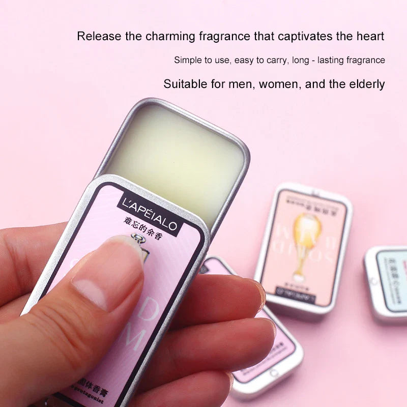 Women’s Pheromone Solid Perfume Balm – Long-Lasting Light Fragrance, Portable Body Perfume Stick
