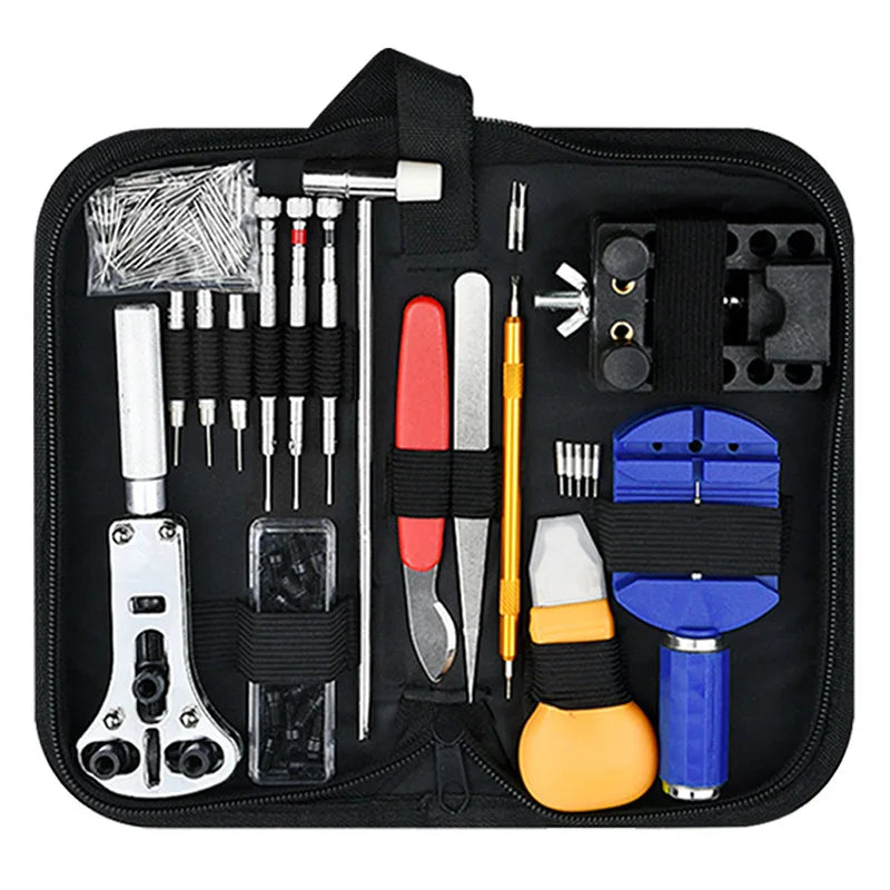 147-Piece Watch Repair Tool Kit - Professional Watch Disassembly, Battery Replacement, Strap Adjustment & Maintenance Set