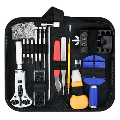147-Piece Watch Repair Tool Kit - Professional Watch Disassembly, Battery Replacement, Strap Adjustment & Maintenance Set