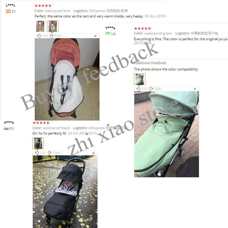 Universal Stroller Footmuff – Windproof, Waterproof & Thermal Warm, Compatible with YOYO & Bugaboo Strollers