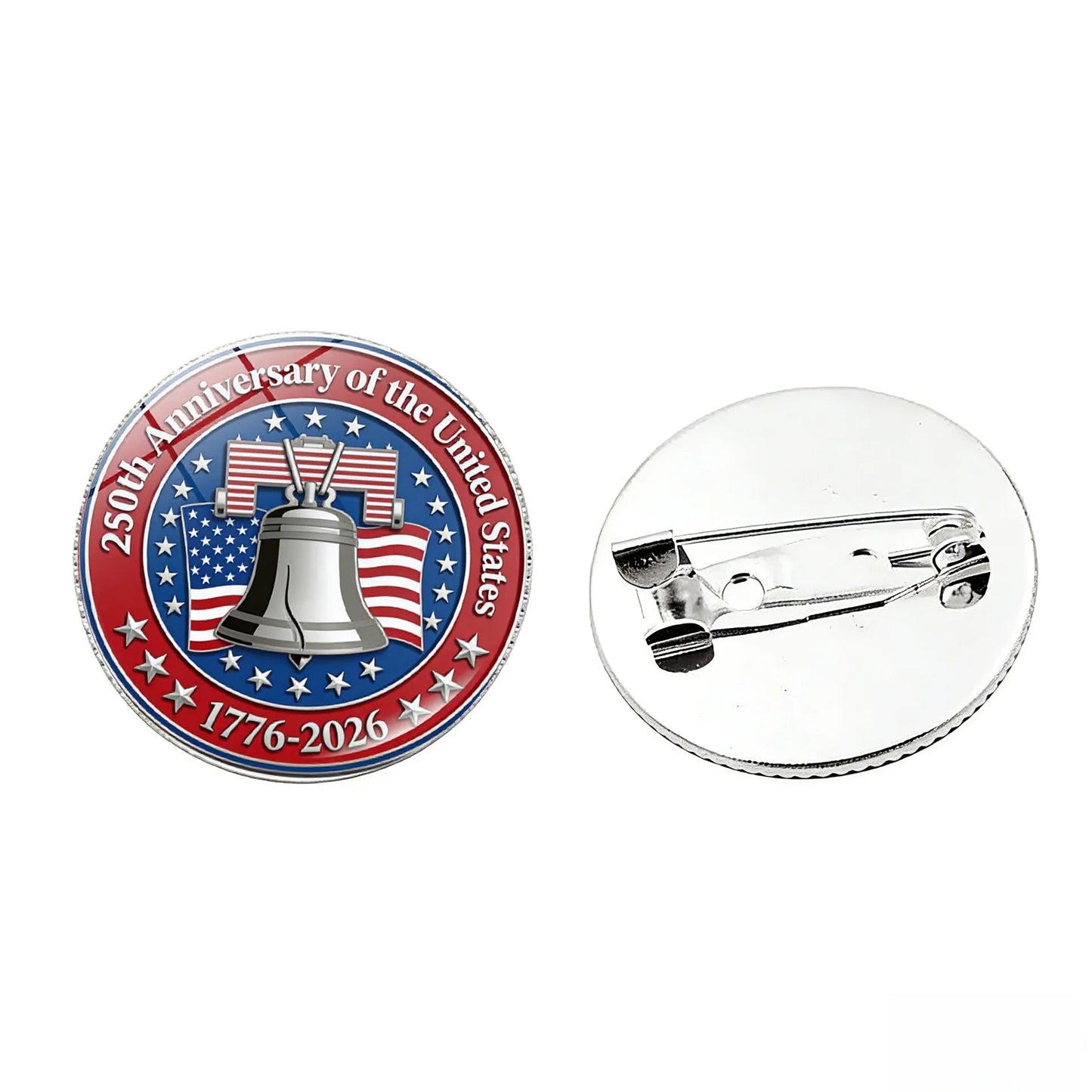 250th Anniversary USA Commemorative Pin - Liberty Eagle Patriotic Badge Brooch 1776-2026 Collectible Gift