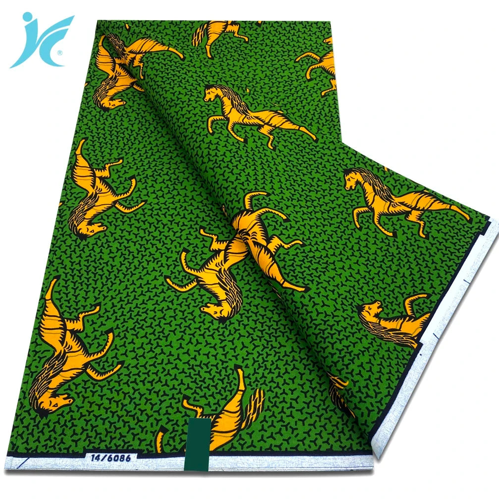 2026 African Real Wax Fabric - 100% Cotton Nigerian Ankara Dutch Batik Sewing Cloth