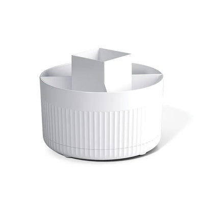 360° Rotating Makeup Brush Holder - Desktop Cosmetic Storage Shelf for Brushes, Lipsticks & Pens