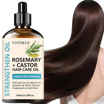 Rosemary & Castor Hair Oil - Strengthening Blend with Jojoba & Batana Oils