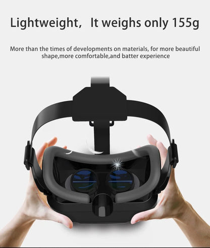 Shinecon 3D VR Headset – Virtual Reality Glasses with Helmet Lenses for Smartphones
