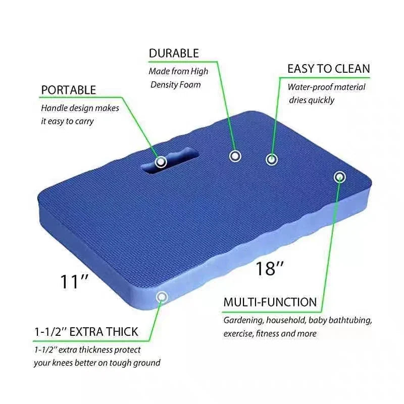 Thick Waterproof Kneeling Mat - High-Density Foam Cushion for Gardening, Yoga, Bath, Garage & Sports