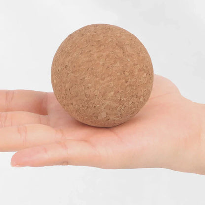 Cork Massage Ball — Back & Foot Myofascial Therapy for Muscle Relaxation, Tension Release & Trigger Point Massage