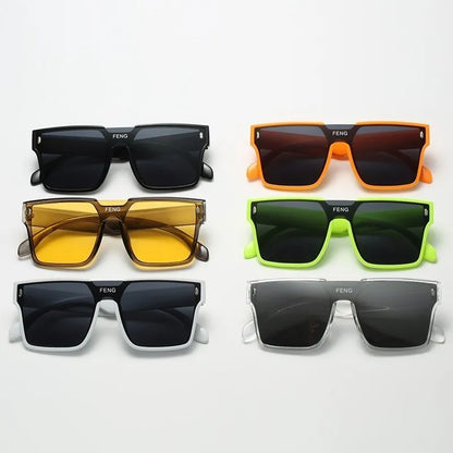 Luxury Vintage Square Sunglasses – Fashion Designer UV400 Sunshade Eyewear for Women & Men